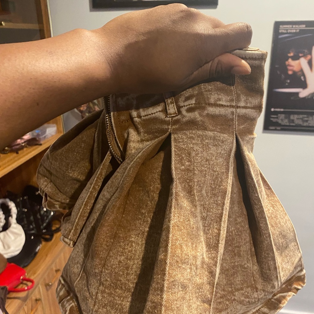 Windsor Tan Mini Skirt